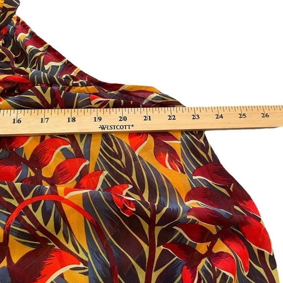 Molly Bracken Colorful Bright Leaf Top - Size Large-Sleeveless - Picture 8 of 9